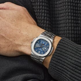 Nautilus 5740/1G-001 'Tiffany & Co.' Perpetual Calendar Moon Phase White Gold Blue Dial (2019) - immagine 5
